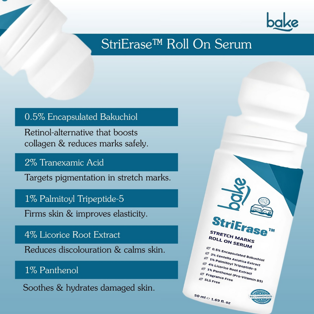 Bake StriErase™ Stretch Marks Removal Roll-On Serum | Grocsy