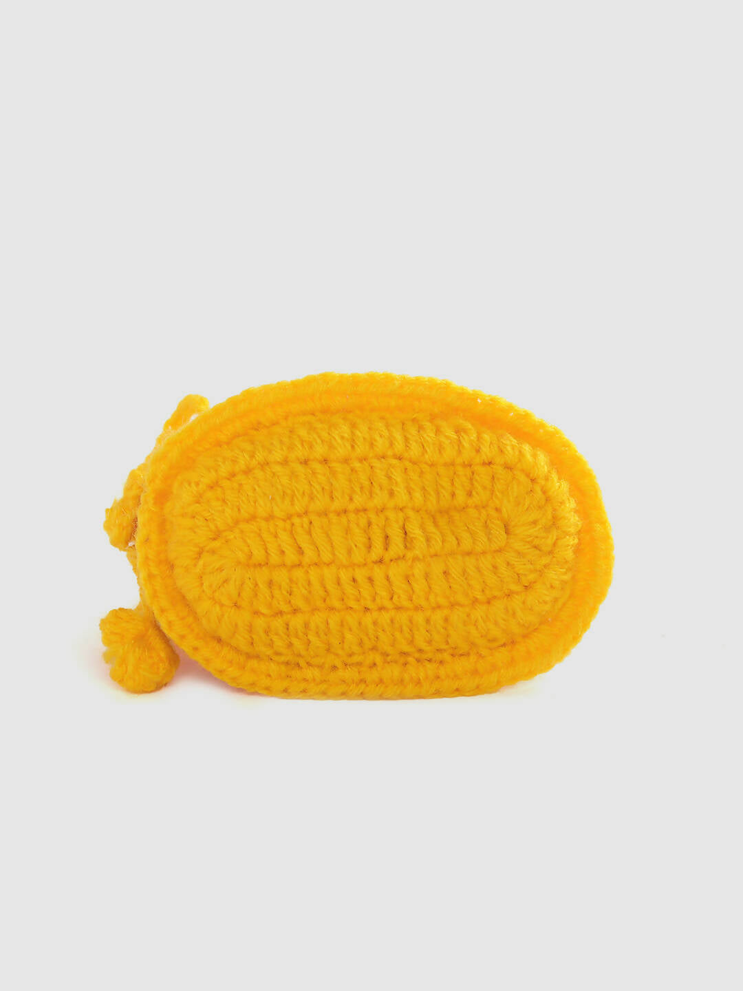 Chutput Kids Woollen Hand Knitted Self Desgin Detailed Booties - Yellow | Grocsy