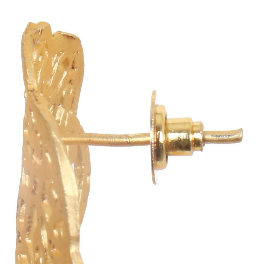 Joban Fashion Women Matte Gold Brass Jhumka | Grocsy