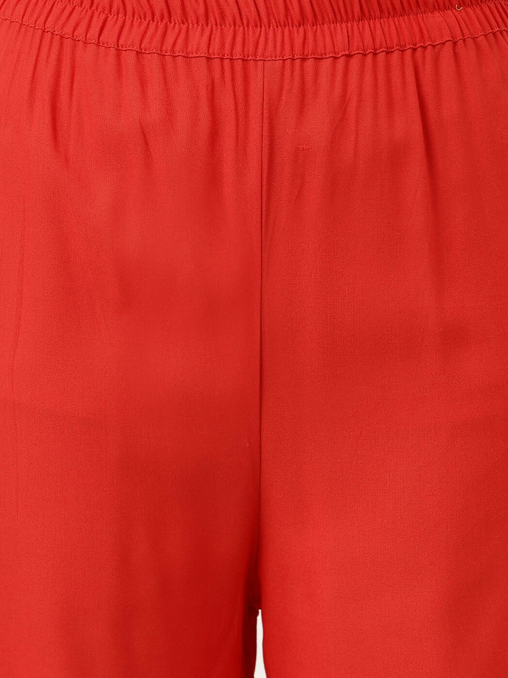 Joban Fashion Red Rayon and Embroidered Work Straight Kurta Bottom Set | Grocsy