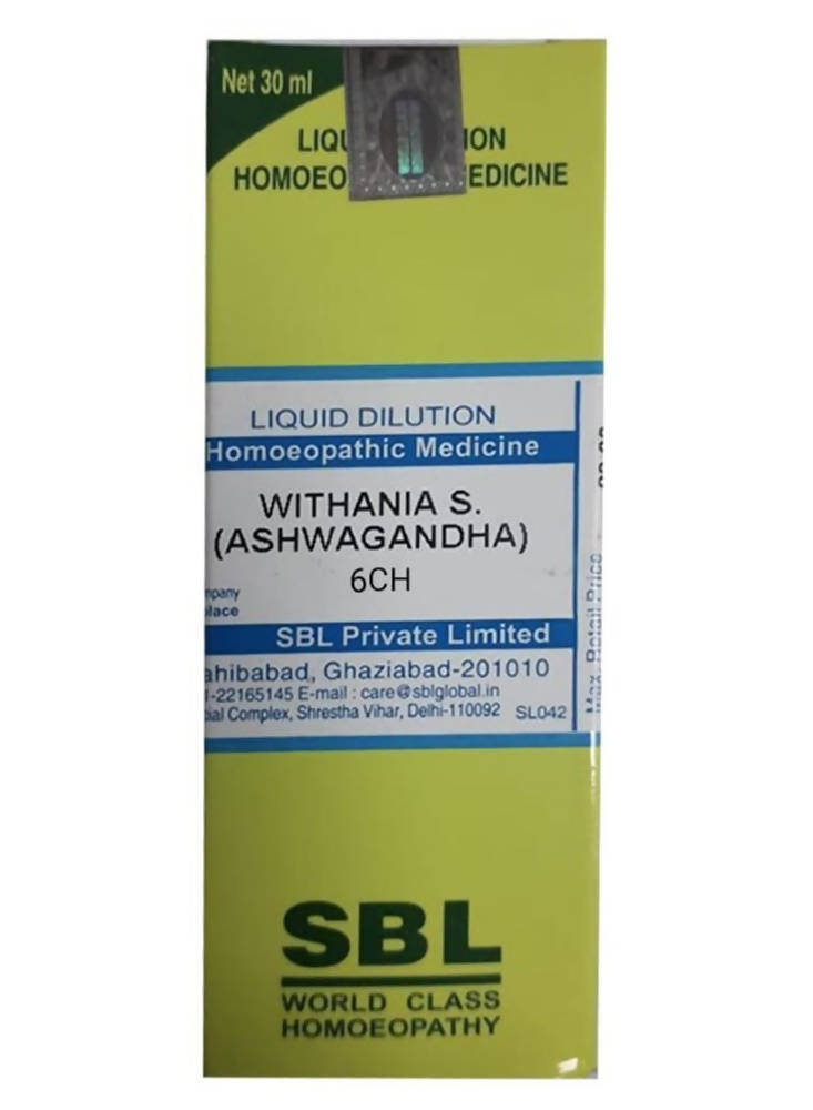SBL Homeopathy Withania S (Ashwagandha) Dilution | Grocsy