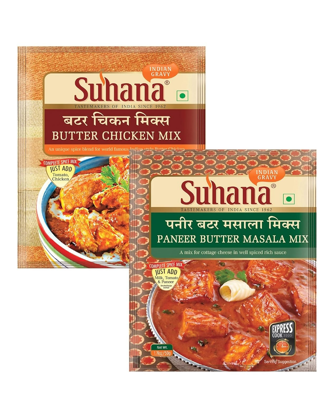 Suhana Paneer Butter Mix & Butter Chicken Mix | Grocsy