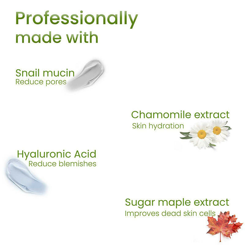 Professional O3+ Snail Mucin Instant Glass Sheet Mask | Grocsy