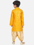 Little Bansi Boys Angrakha Kurta with Dhoti Royal yellow | Grocsy