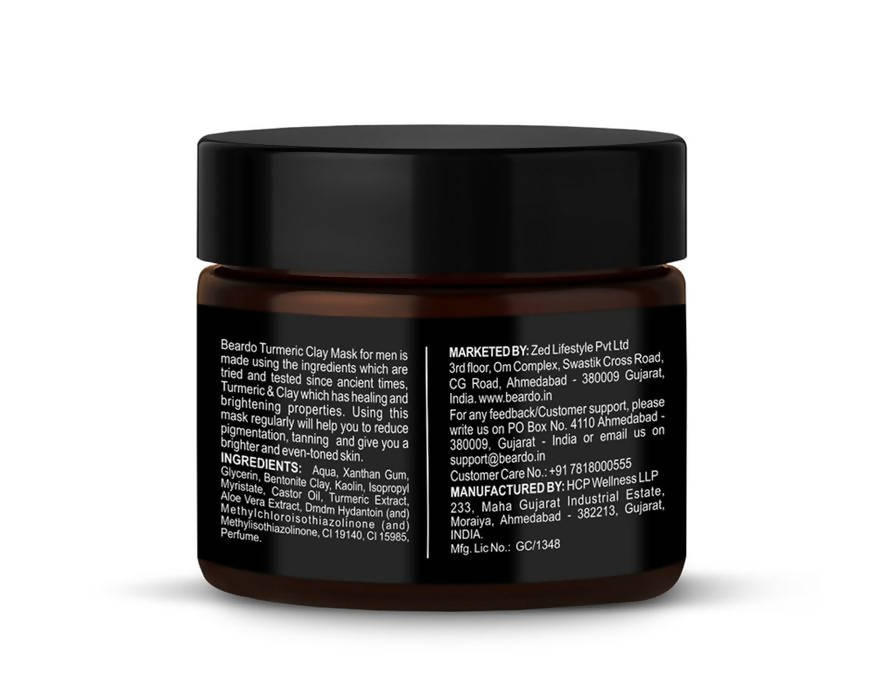 Beardo Turmeric Clay Mask | Grocsy