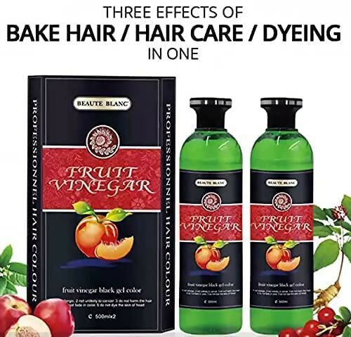 Aravli Beaute Blanc Fruit Vinegar Gel Hair Color - Natural Black | Grocsy