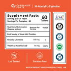 Carbamide Forte N-Acetyl L-Cysteine 600mg Tablets With Vitamin C | Grocsy