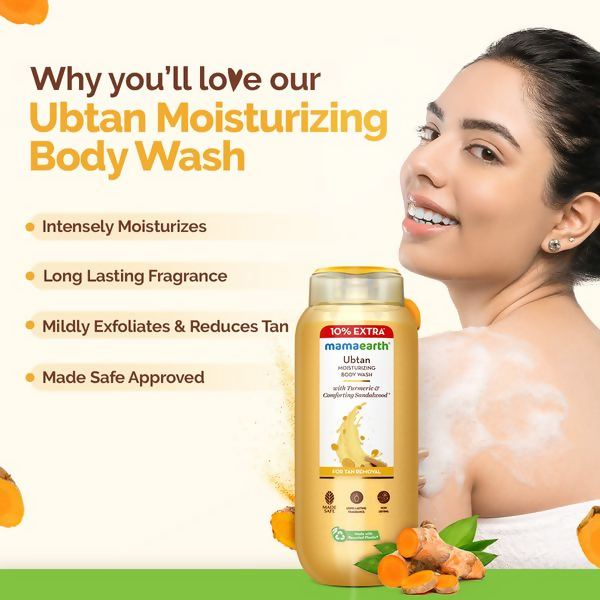 Mamaearth Ubtan Moisturizing Body Wash | Grocsy