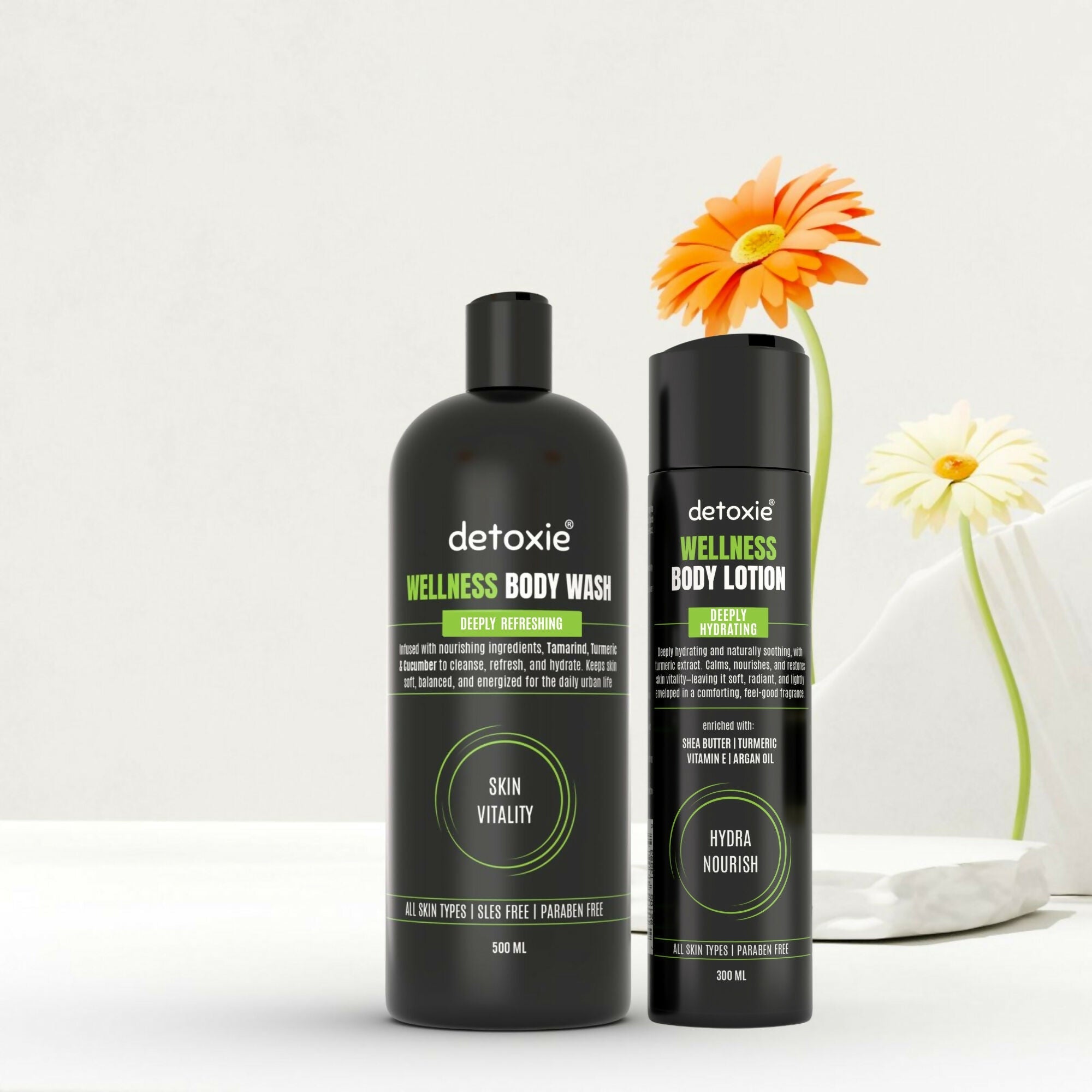 Detoxie Body Wash & Body Lotion Combo - Wellness | Grocsy
