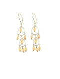Bling Accessories Light Color Topaz Crystal Stone Earrings | Grocsy