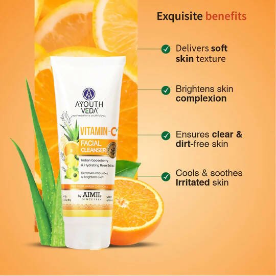 Ayouthveda Vitamin-C Facial Cleanser | Grocsy