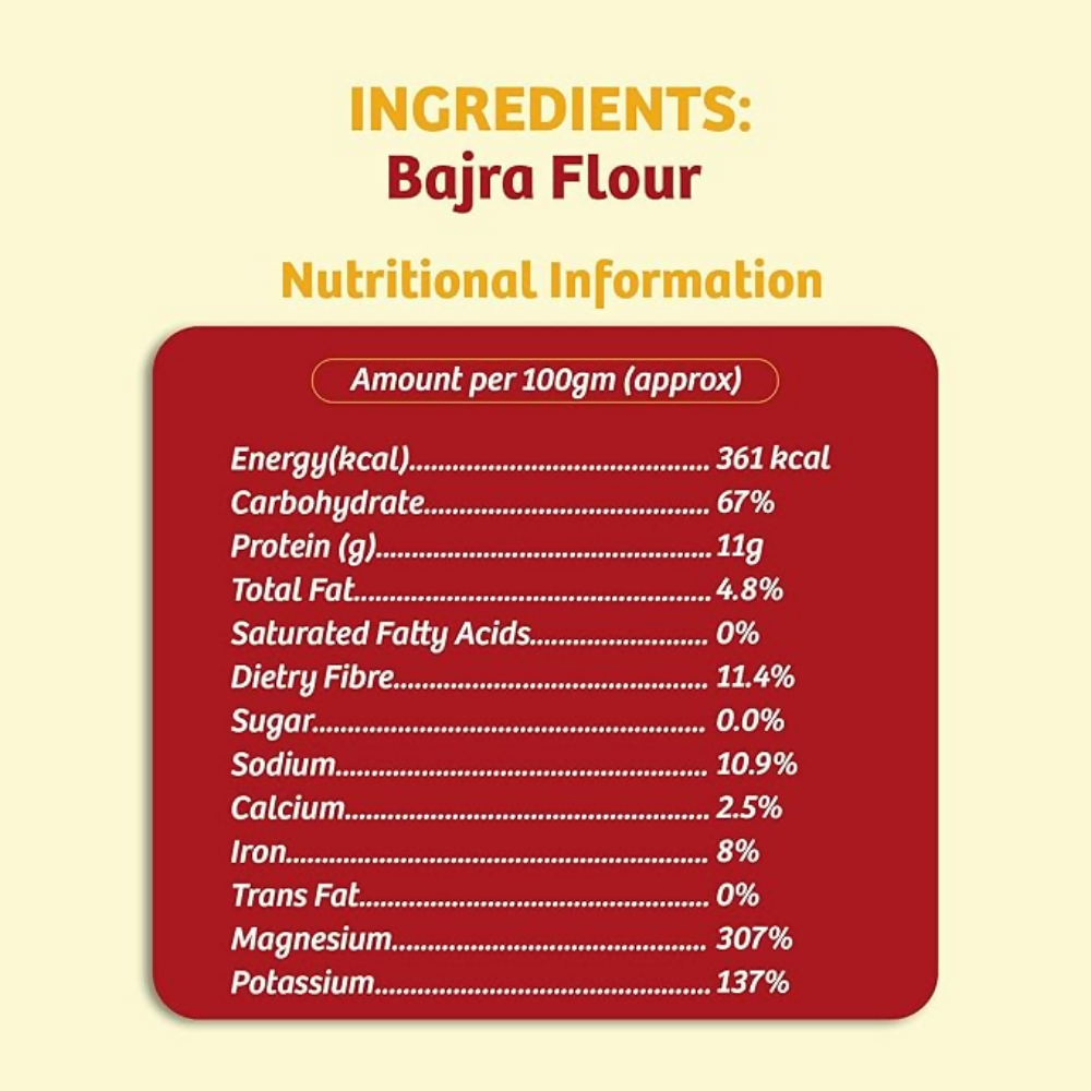 Naario Bajra atta 100% Organic Millet Flour | Grocsy