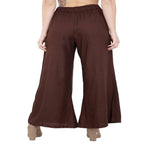 Lagi Women's Brown Solid Palazzo (PLZ04J) | Grocsy
