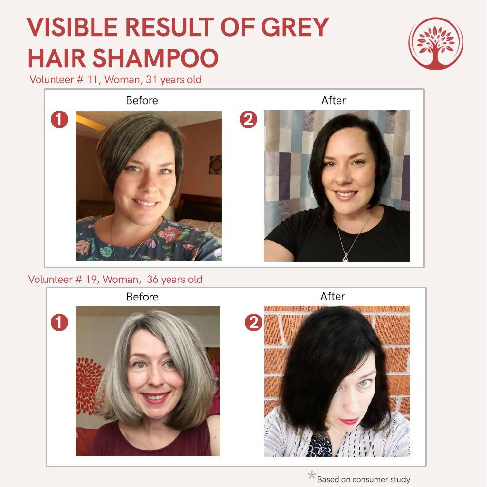 Ivory Natural Grey Hair Shampoo For Nature-Inspired Grey Coverage And Revitalization | Grocsy