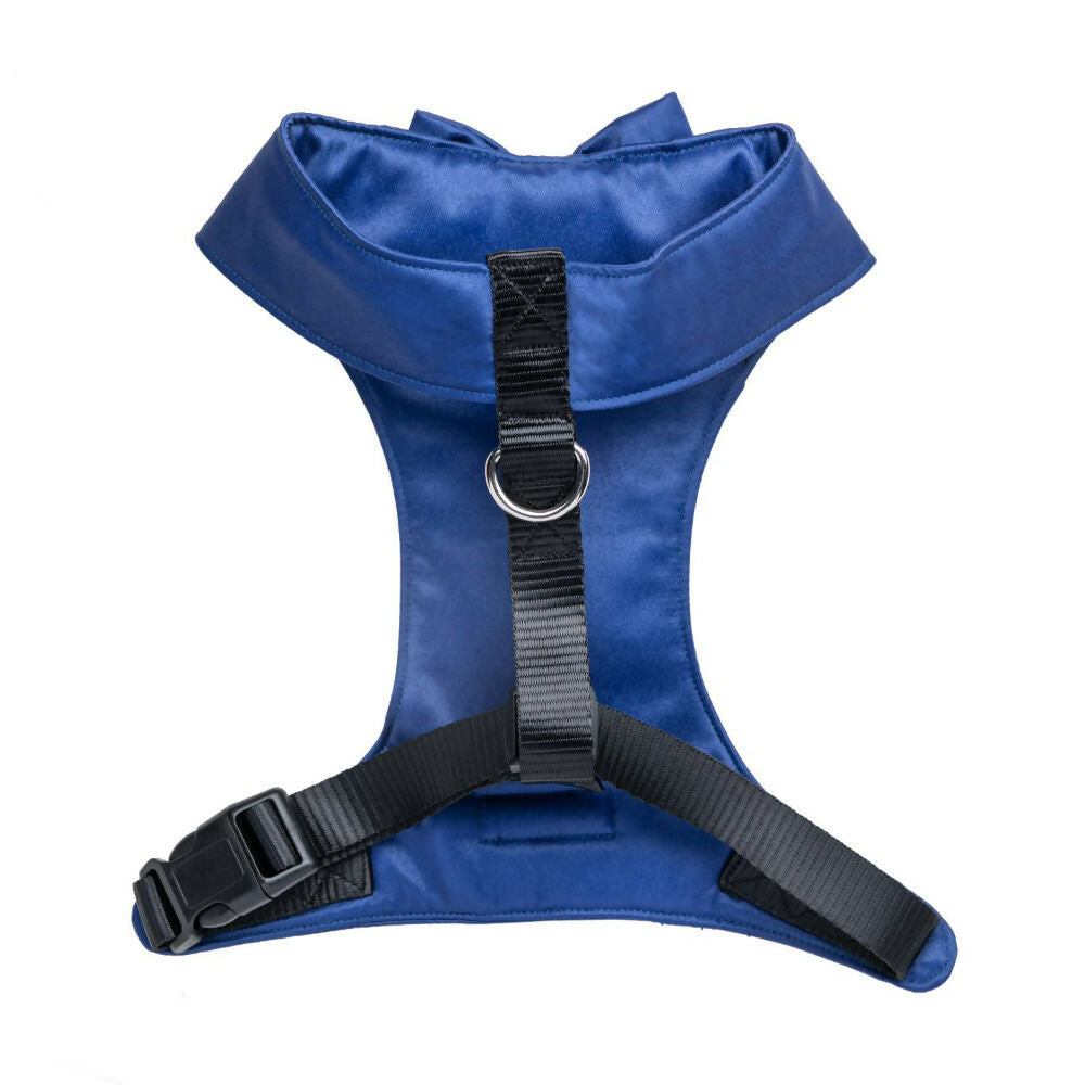 Waggety Tuxedo Dog Harness - Stylish Blue & White Design, Adjustable Fit, Durable Fabric, Elegant Pet Harness for Dogs | Grocsy