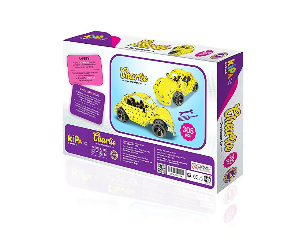 Kipa Innovator - Charlie- 1 DIY Laser Cut, Educational, Learning, Stem, Building and Construction Toys +5 Years | Grocsy