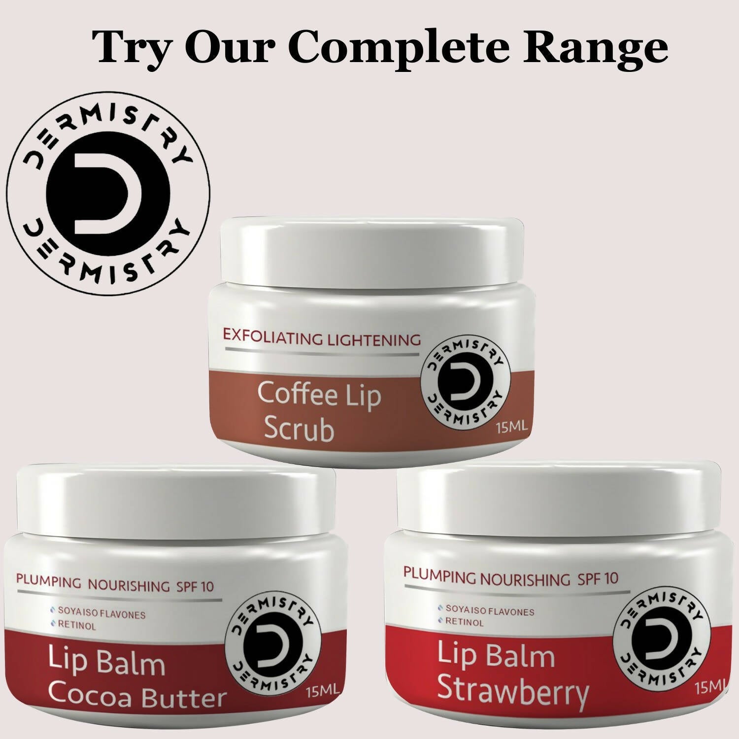 Dermistry Nourishing Cocoa Butter Lip Balm & Strawberry Lip Balm | Grocsy
