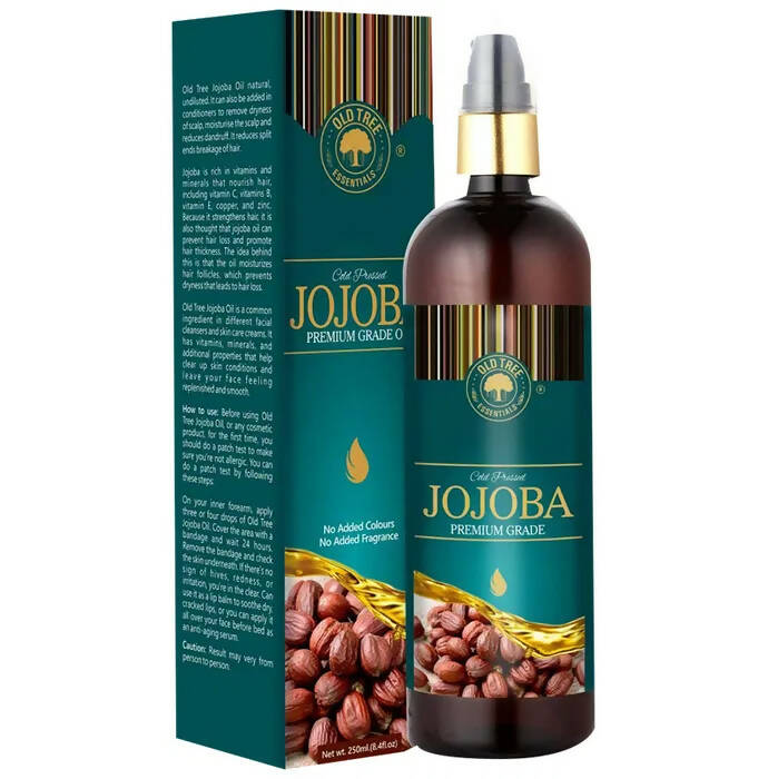 Old Tree Cold Pressed Jojoba Premium Grade Hair Oil | Grocsy