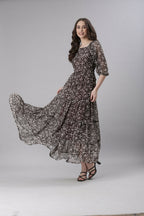 Souchii Printed Maxi Dress | Grocsy