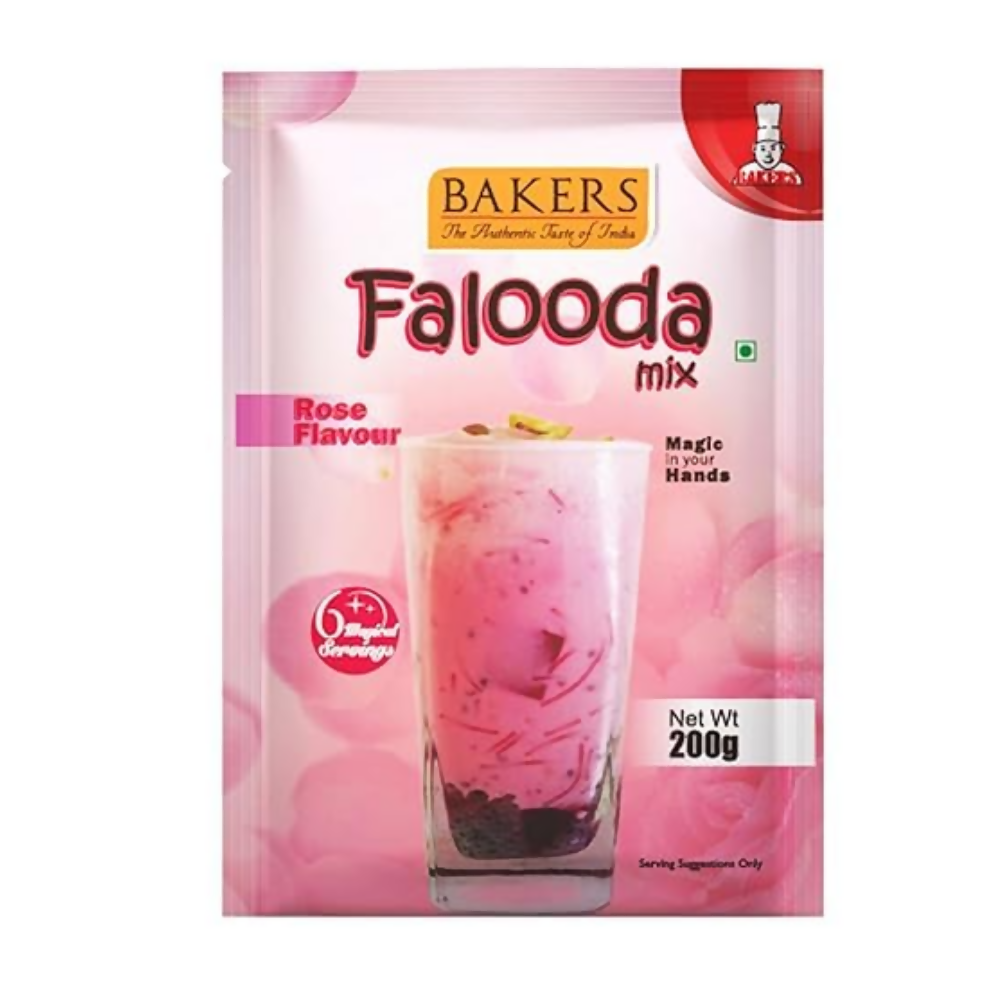 BAKERS Falooda Mix Powder - Chocolate, Pista and Rose | Grocsy