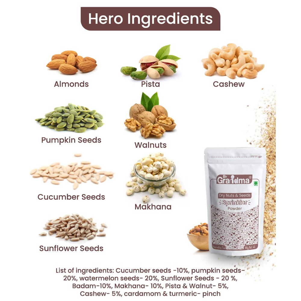 By Grandma Dry Nuts & Seeds Sprinkler Powder Mix | Grocsy