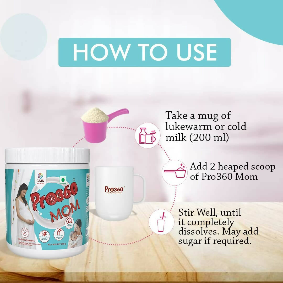 Pro360 MOM Maternal Nutrition Protein Powder For Pregnant Women | Grocsy