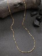 NVR Women's Gold-Polished Minimal Chain | Grocsy