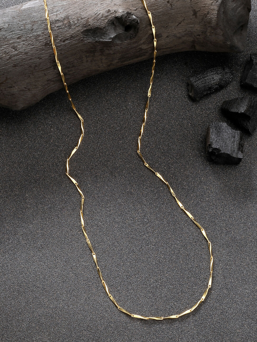 NVR Women's Gold-Polished Minimal Chain | Grocsy
