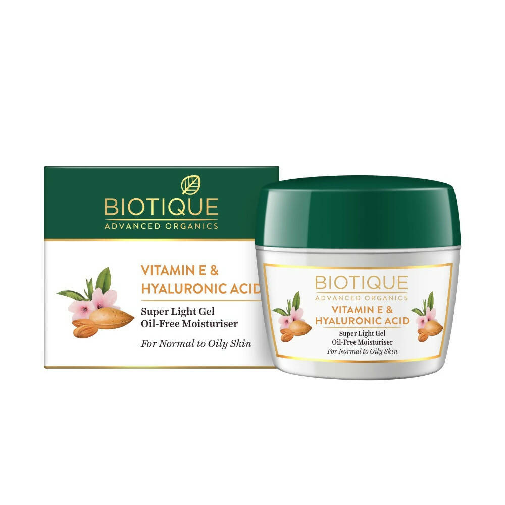 Biotique Advanced Organics Vitamin E & Hyaluronic Acid Oil-Free Moisturiser | Grocsy