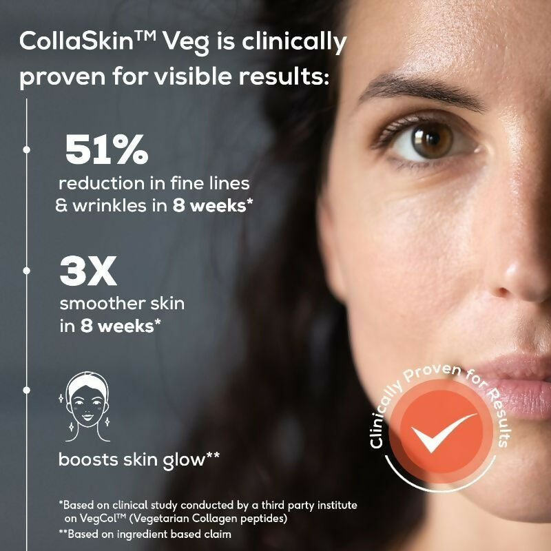TrueBasics Collaskin Mixed Fruit Flavour 100% Vegetarian Collagen Peptides | Grocsy
