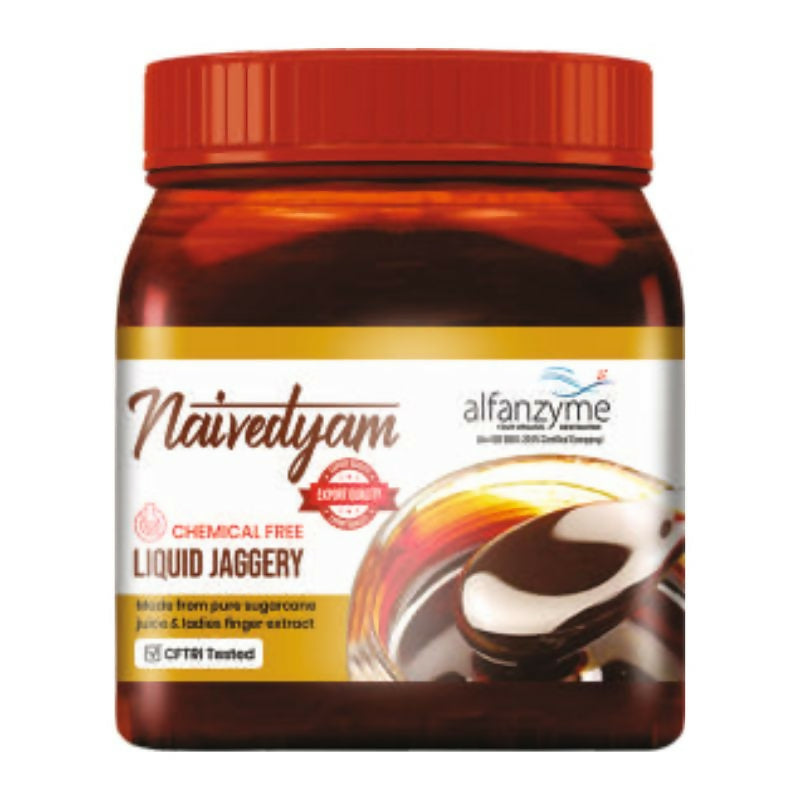 Naivedyam Chemical Free Liquid Jaggery - Jar | Grocsy