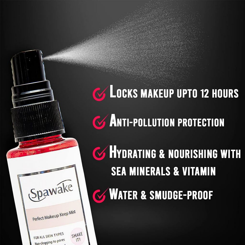 Spawake Makeup mist with Vitamin B6 + Natural Glow BB Cream Combo | Grocsy