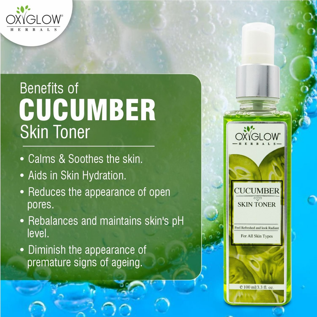 Oxyglow Herbals Cucumber Skin Toner | Grocsy