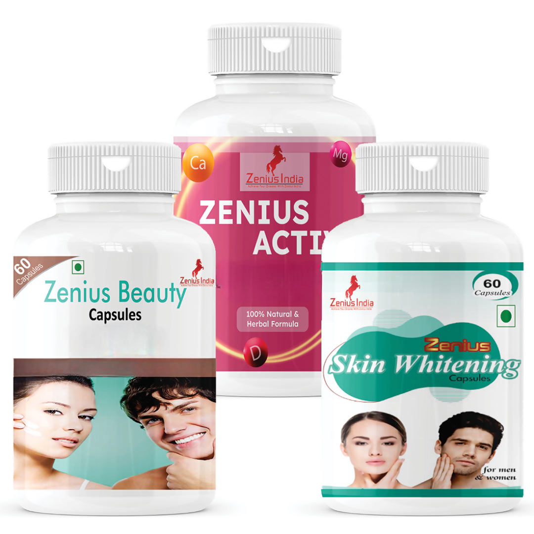 Zenius Skin whitening Kit (Overall Skin Brightening & Lightening Kit) | Grocsy