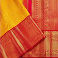 DEIANA'S Beautiful Designer Golden zari Soft Lichi Silk Saree - Yellow | Grocsy