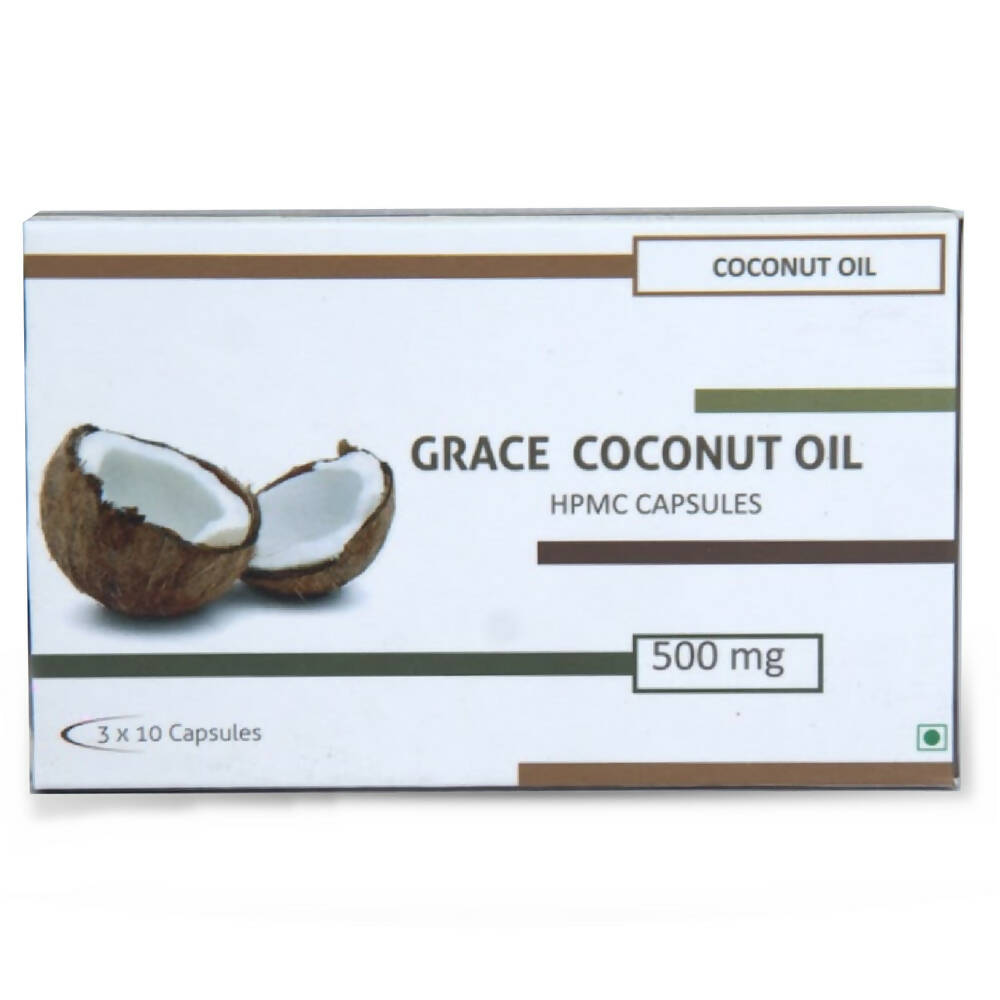 Nutra Grace Coconut Oil Capsules | Grocsy