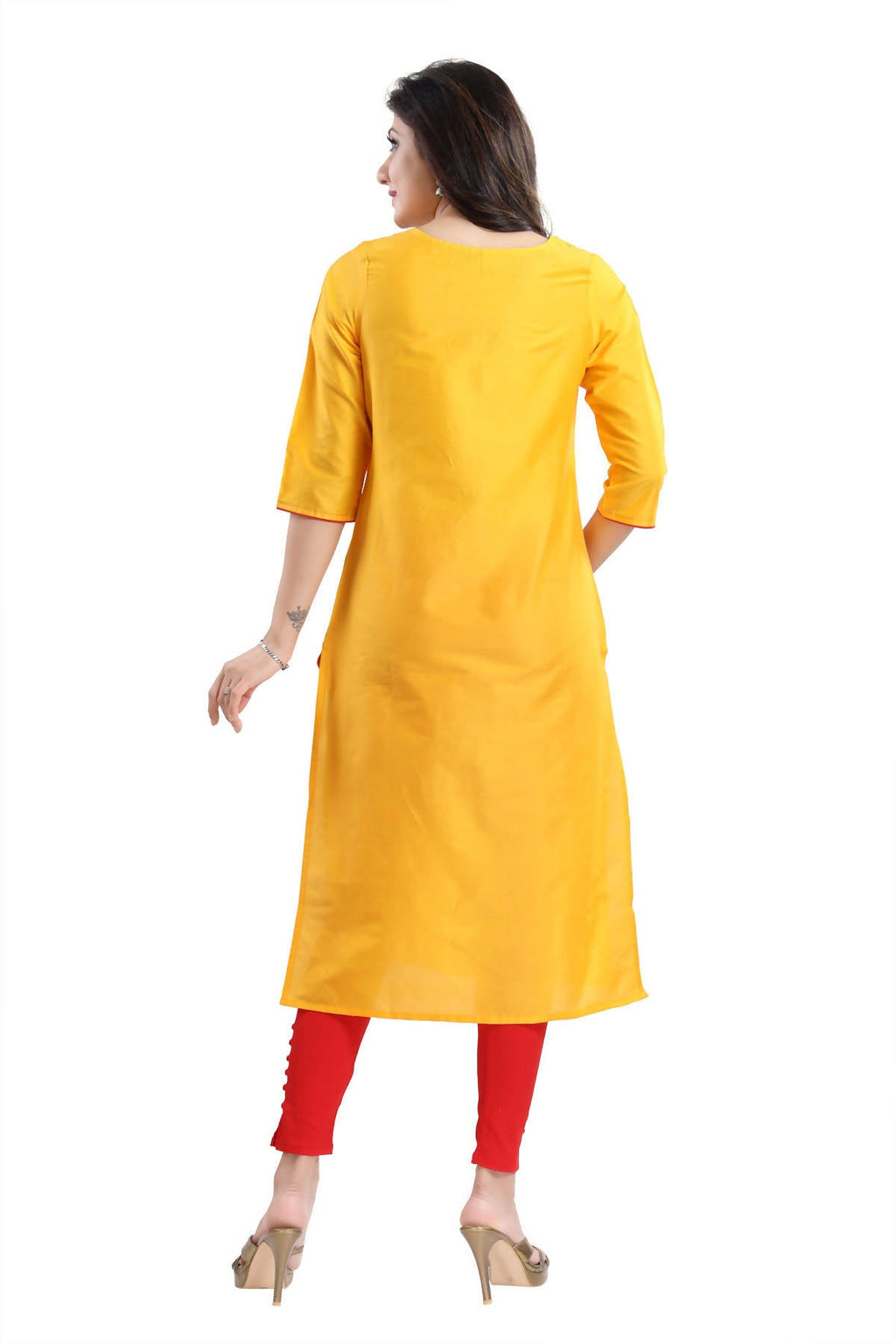 Snehal Creations Cotton Silk Printed Long Kurti With Sequence Highlight | Grocsy