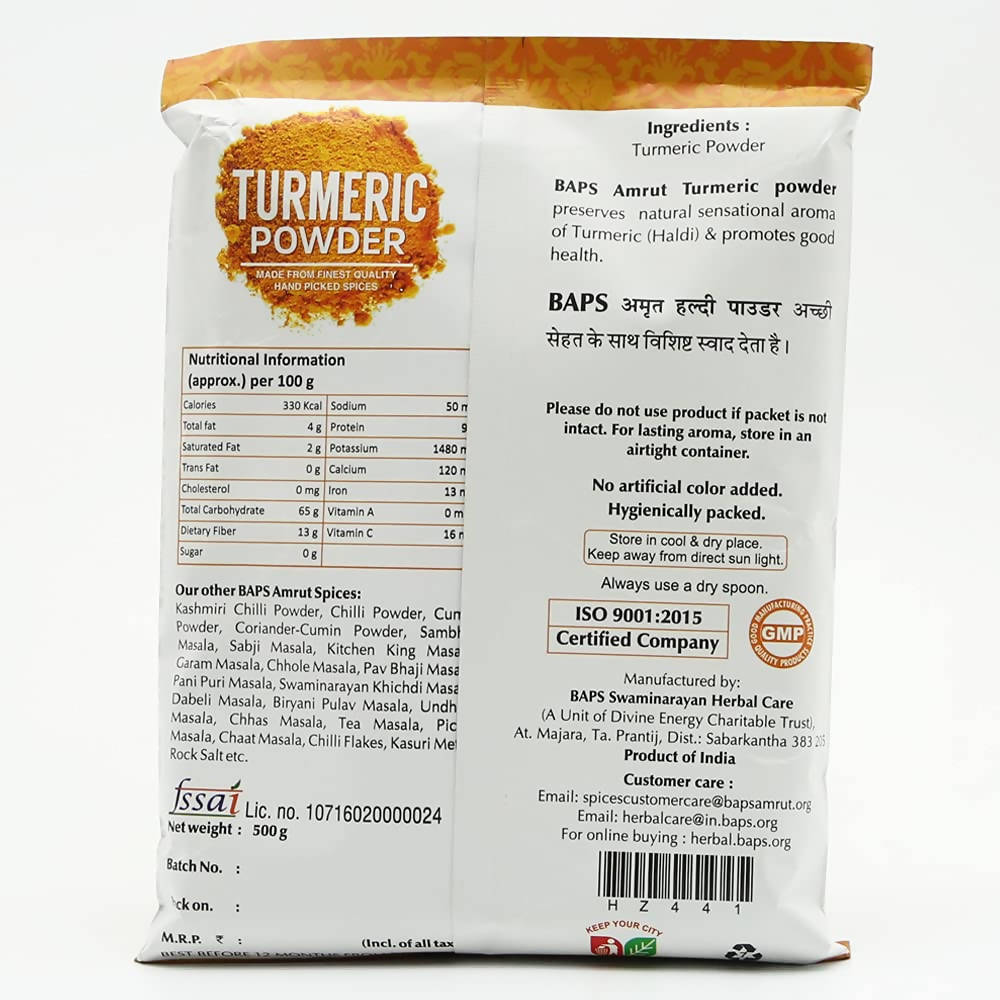Baps Amrut Turmeric Powder | Grocsy