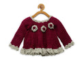 Chutput Kids Purple- Coloured Solid Pullover Sweater | Grocsy