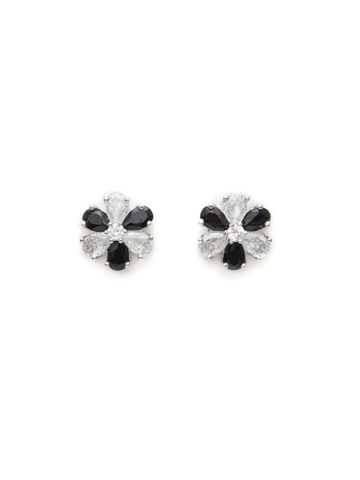 stone stud (Black and white) - Ruby Raang | Grocsy