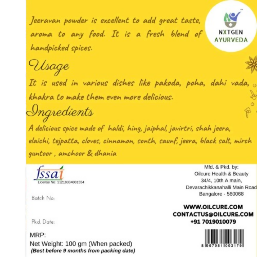 Nxtgen Ayurveda Jeerawan Powder | Grocsy