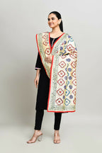 Joban Fashion Multi Color Cotton Embroidery Work Phulkari Dupatta | Grocsy