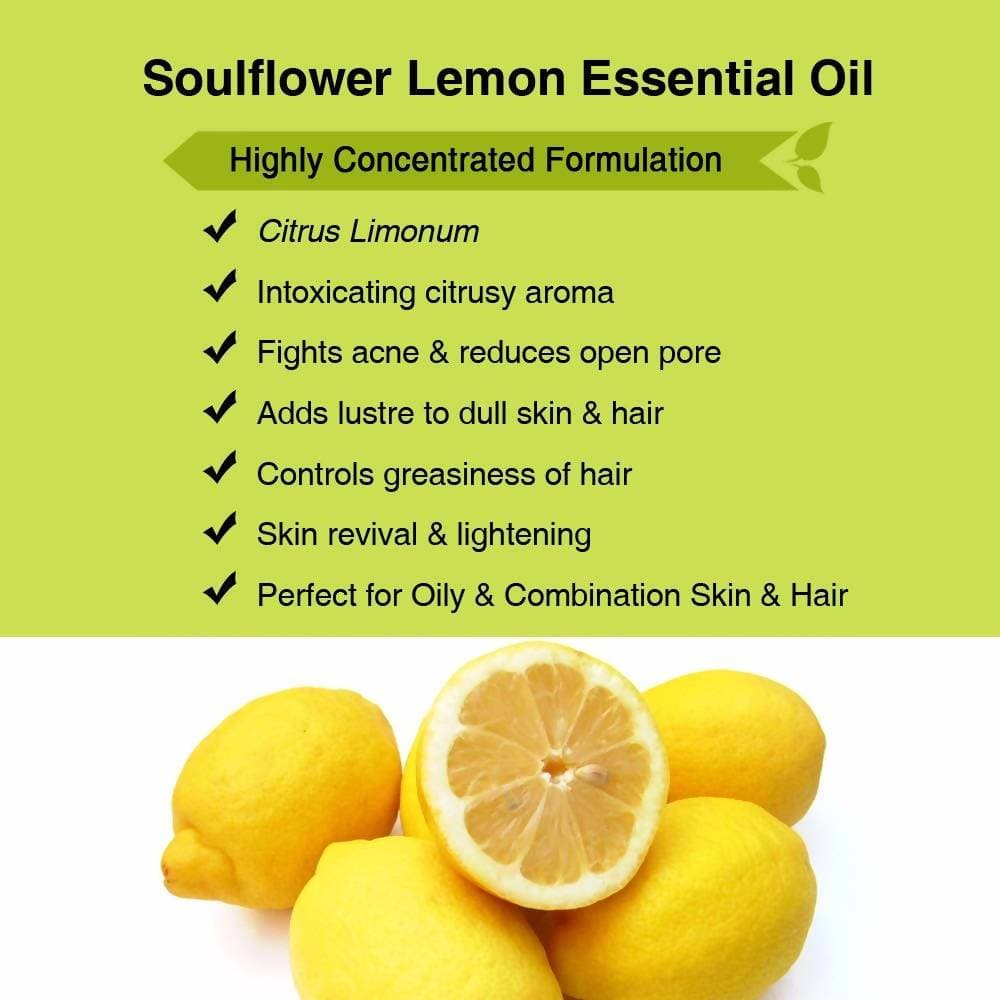 Soulflower Lemon Essential Oil | Grocsy