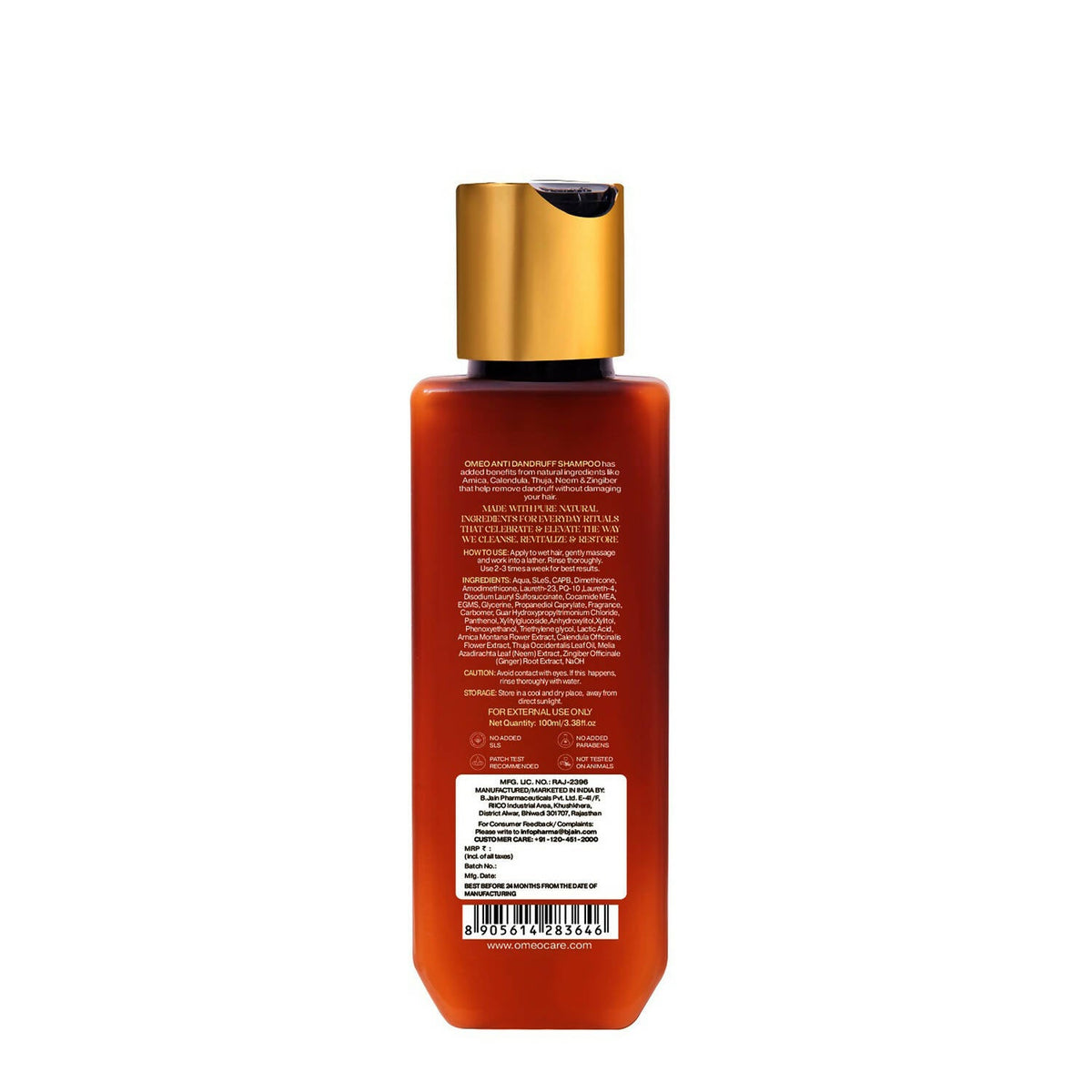 Bjain Homeopathy Omeo Anti Dandruff Shampoo | Grocsy