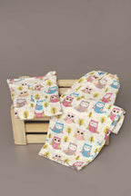 Breathables Wine Cotton Camel Print Night Suit For Kids | Grocsy