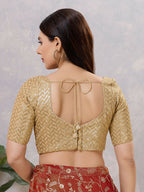 Joban Fashion Women Silk Gold Stitched Blouse | Grocsy