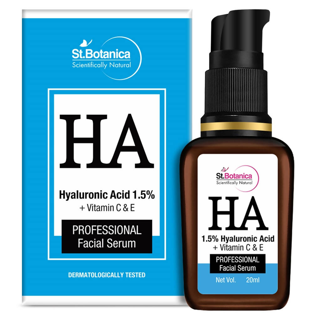 St.Botanica Hyaluronic Acid 1.5% + Vitamin C & E Professional Facial Serum | Grocsy