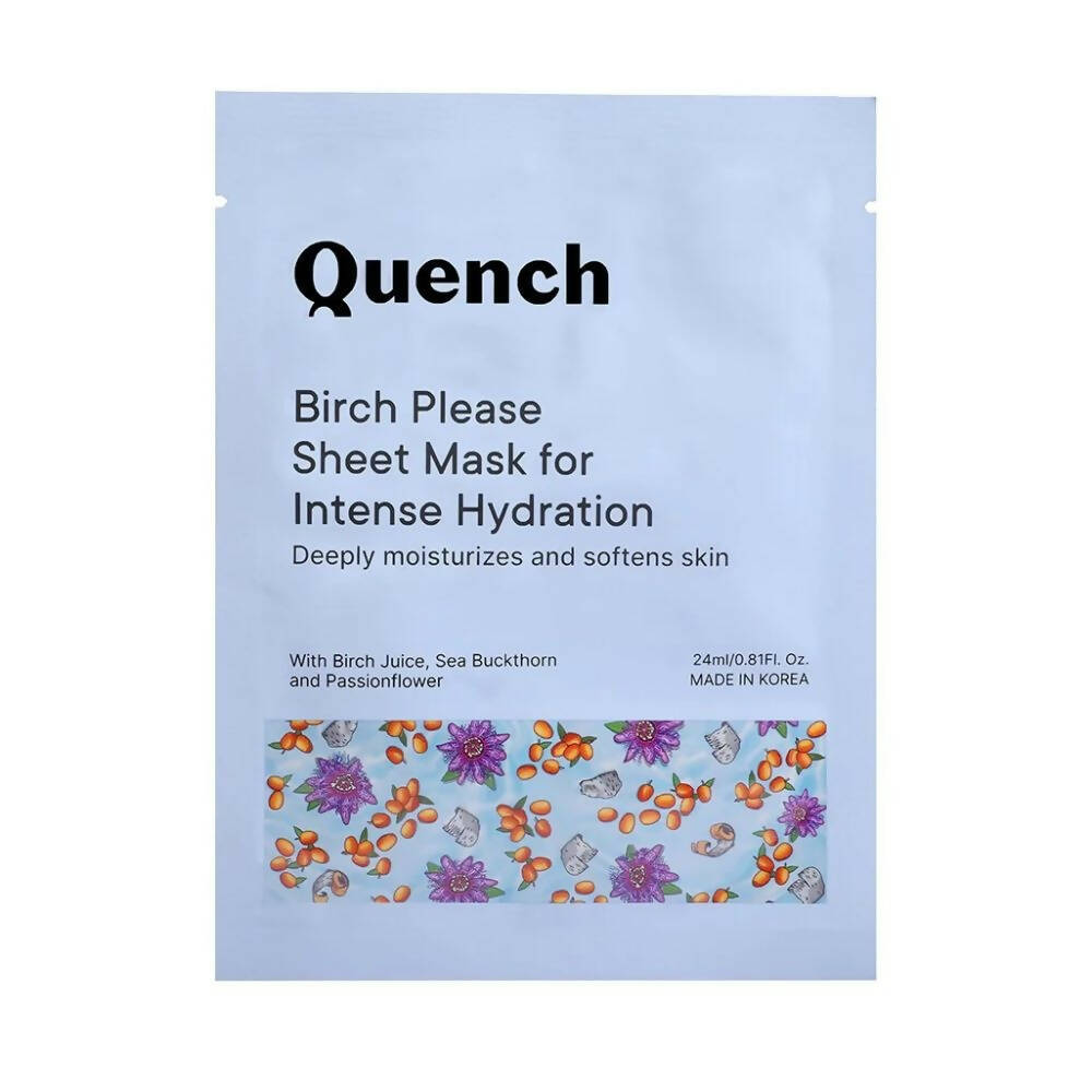 Quench Botanics Birch Please Sheet Mask for Intense Hydration - Korean Skincare | Grocsy