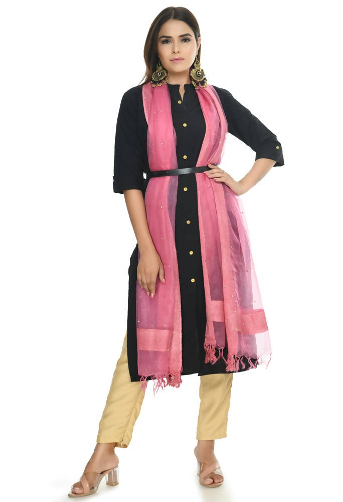 Mominos Fashion Onion Color Stone Work Dupatta | Grocsy