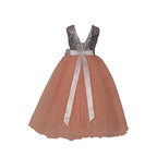 Asmaani Baby Girl Satin A-Line Maxi Full Length Dress (AS-DRESS-22036) | Grocsy